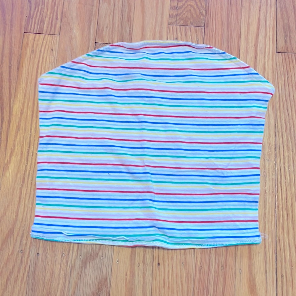 Multicolored white tube top❤️